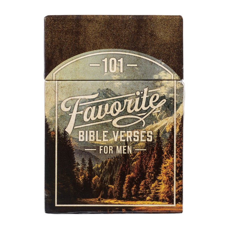 101 Favourite Bible Verses for Men: Box of Blessings Cards, Christian faith accessory from Blessed Apparel SA