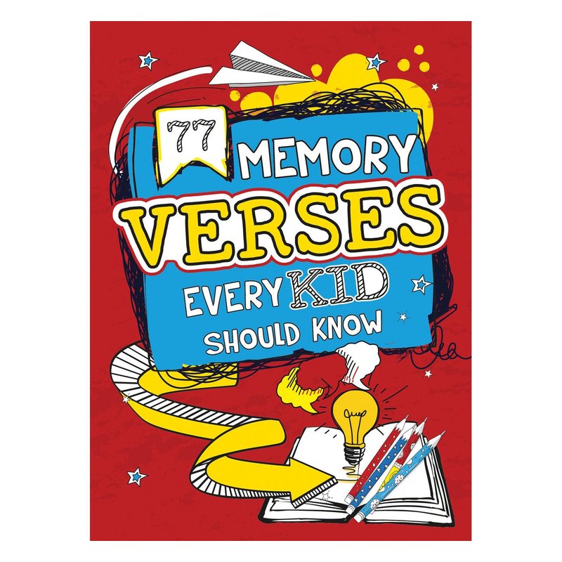 77 Memory Verses Every Kid Should Know (Paperback), Christian kids gift from Blessed Apparel SA
