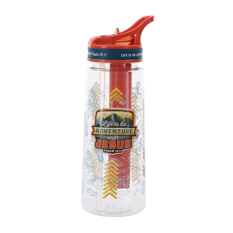 Life Is an Adventure with Jesus Kids Water Bottle, 650ml, Christian kids gift from Blessed Apparel SA