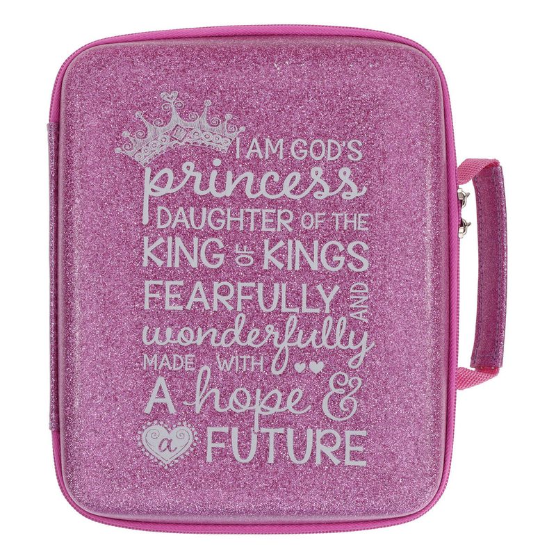 I Am God’s Princess Glitter Bible Cover, Purple, Christian books & Bibles from Blessed Apparel SA