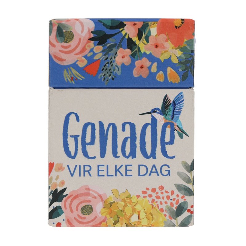 Genade vir Elke Dag: Afrikaans Box of Blessings Cards, Christian faith accessory from Blessed Apparel SA