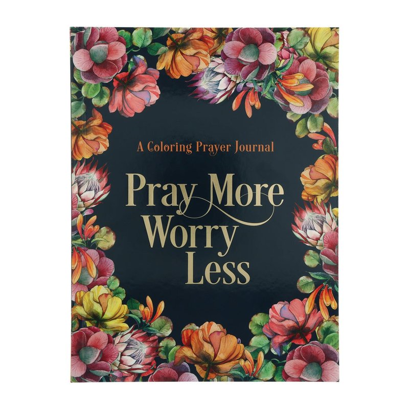 Pray More, Worry Less Colouring Prayer Journal (Paperback), Christian journal & diary from Blessed Apparel SA