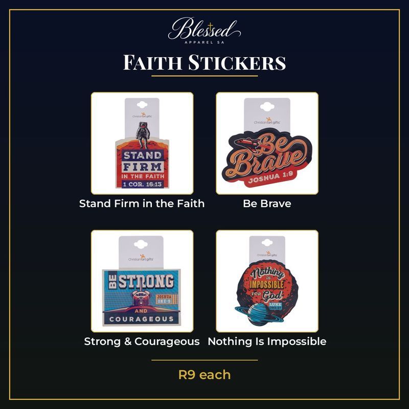 Faith Sticker, Christian faith accessory from Blessed Apparel SA